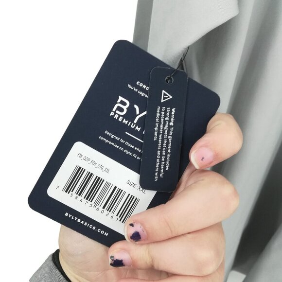 BYLT Elite Fairway Pullover Performance Golf  1/4 Zip Jacket Size XXL Gray New - Picture 12 of 14